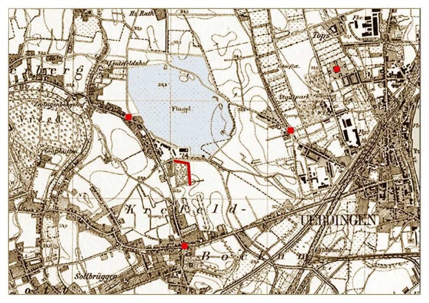 Königl. Preuss. Landesaufnahme 1892 / Stadtarchiv Krefeld